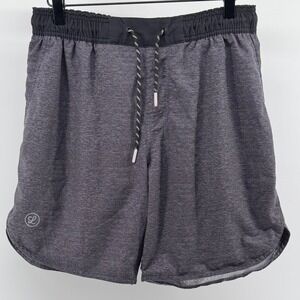Legends Luka Shorts Mens Medium Gray Heather Lined Athletic Training Gym Run